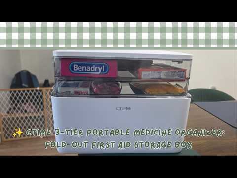 CTIME 3-Tier Medicine Organizer Review: Portable Cabinet with Handle