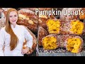 The BEST Pumpkin Donuts 2-Ways! Classic, Cinnamon Sugar or Stuffed!!