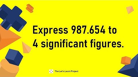 Correct 987.654 to 4 s.f | Mathematics | The Let