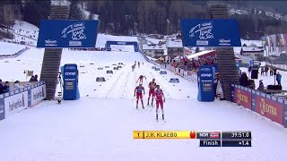 Johannes Høsflot Klæbo – downhill technique at Tour de Ski 2019/20