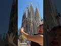 今、家からサグラダファミリアが見える所に住んでます🇪🇸🩷#まつりんち #スペイン #バルセロナ