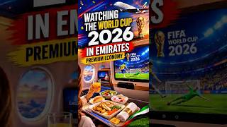 World Cup 2026 at 40,000 Feet! Emirates Premium Economy ⚽#worldcup2026 #PremiumEconomy #luxuryflight
