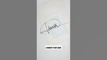 Adarsh Name Signature | Make Stylish Signature #shorts #trending #video