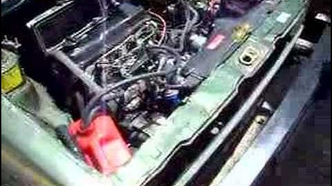 1982 Rabbit Diesel First Start After Swap