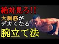 【胸トレ】大胸筋が爆発的に成長する腕立て伏せの正しいやり方,科学的証拠アリ!!