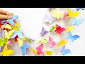 切って貼るだけ！蝶々のフェルトで作る簡単ガーランド飾りの作り方| Felt Butterfly Garland DIY Craft Tutorial