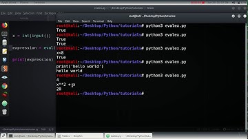 Python Tutorials: Eval