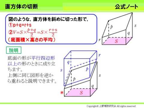 空間図形16 直方体の切断 Youtube