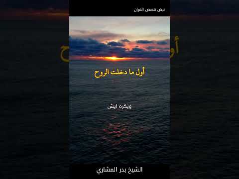 أول ما دخلت الروح الشيخ بدر المشاري الاسلام الرسول النبي خطبة بدر المشاري