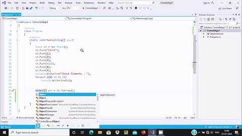 Convert Stack to Array in C#