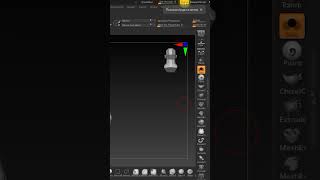 Скрытие меню в ZBrush: Увеличиваем рабочее пространство. Hiding Menus in ZBrush #shorts #zbrush