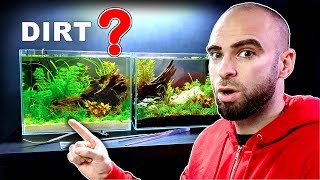 DIRT *BETTER* THAN AQUA SOIL?? low tech planted aquarium || MD FISH TANKS