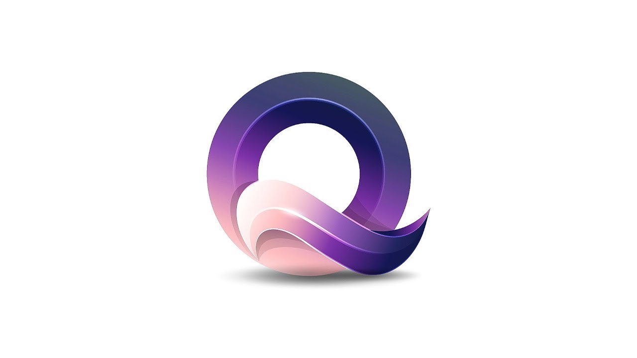 Adobe Illustrator cc - Letter Q Logo Design - YouTube