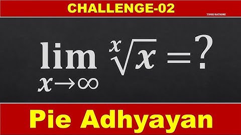 Limit of the xth root of x as x approaches infinity,#with Animation