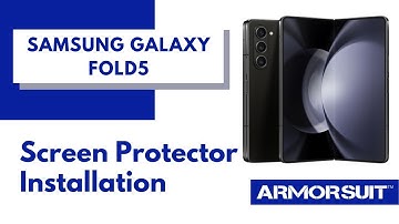 Samsung Galaxy Fold5 Screen Protector Wet Installation MilitaryShield Video Guide by ArmorSuit