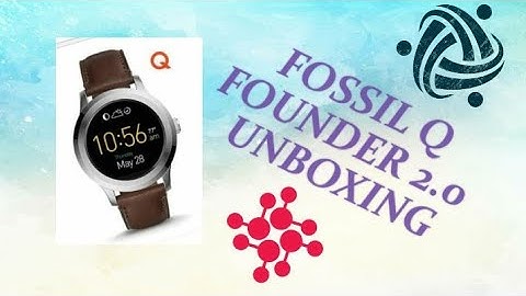 Fossil Q Founder 2.0 Smartwatch unboxing