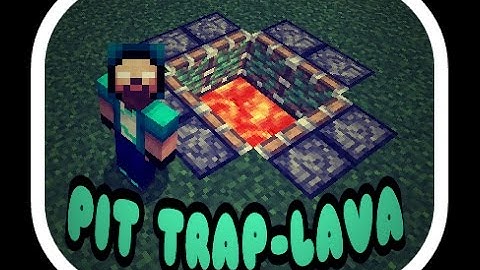 Minecraft Lava Pit trap-#1 Tutorial 2021