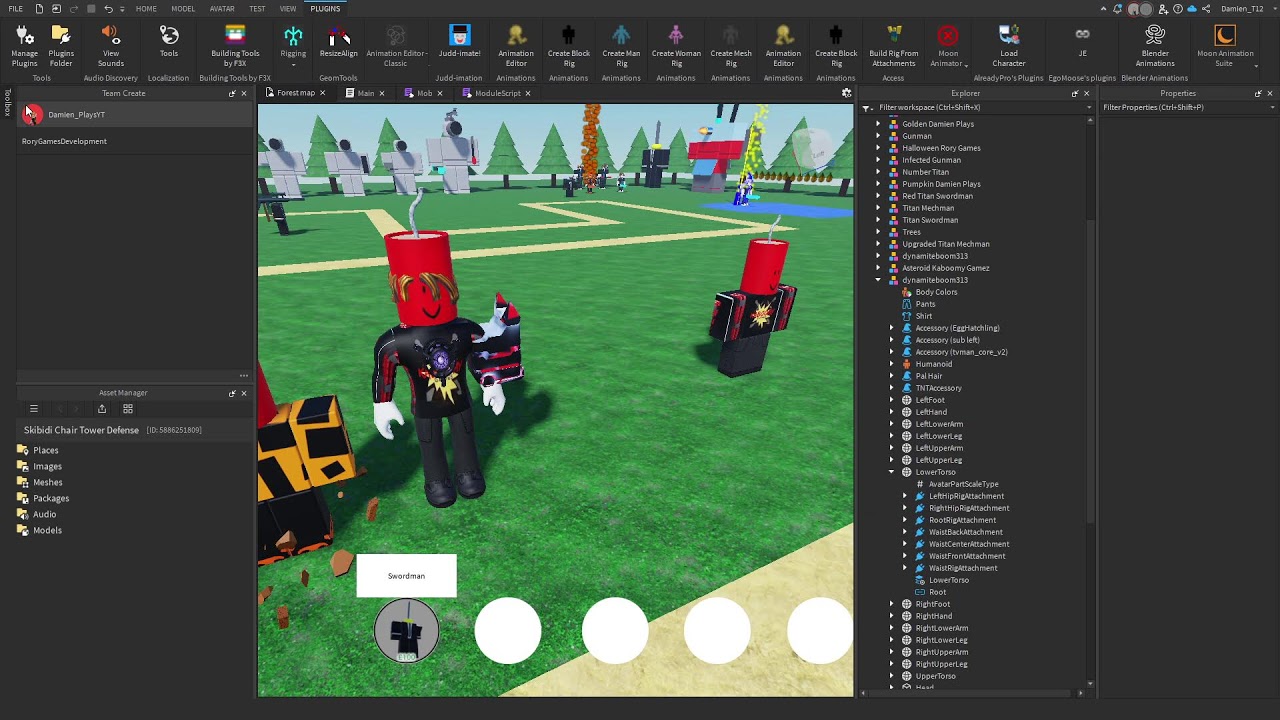 Working on my ROBLOX game - YouTube