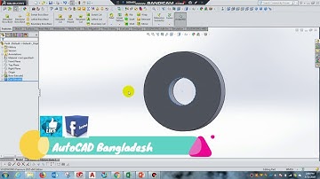 Solidworks tutorials /Features bar/Extrude Bossbase/cut/Revolve/Fillet/Linear/Circular pattern