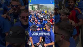 QUE FESTA ABSURDA DA TORCIDA DA BÓSNIA-HERZEGOVINA ANTES DO DUELO CONTRA OS EUA #shorts