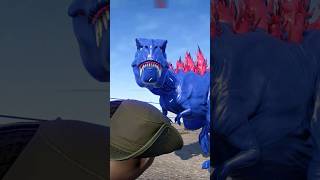Blue Trex Godzilla Dinosaurs Shorts #trex #dinosaur #shorts
