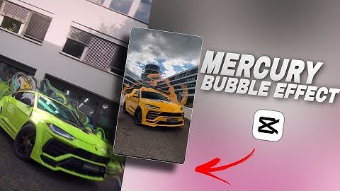 Mercury bubble effect || Capcut video editing tutorial || New Capcut Template