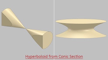 Hyperboloid from Conic Section (Video Tutorial) SolidWorks