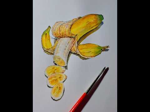 Banana Drawing Realistic