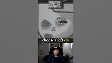 Create eye. Plane, extrude, make loop cuts in low poly 3d game character in Blender - 1.3: Hershey’s