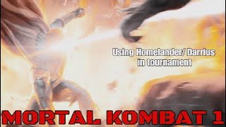 Using Homelander Darrius In Tournament. Mortal Kombat 1