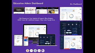 Amazing Bootstrap 5 Dashboard of LTR Mini Sidebar Dark – EduAdmin screenshot 4