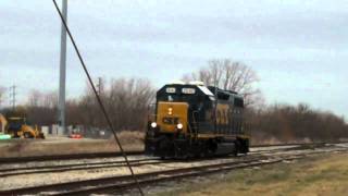 CSX GP38-2 #2540 in Woodville, Ohio With a Nice Conductor!!!