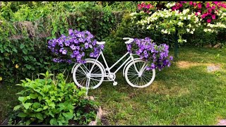 Подставка для цветов из Велосипеда ( Bicycle flowers stand )