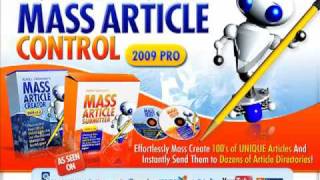 MASS ARTICLE CONTROL- review /Mass Article Control Review - Article Marketing On Steroids