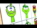 Drawing Sprunki OC Phase of OMNOM And OMNELLE: Phase 1 To phase 3.