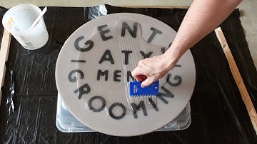 CNC Epoxy Resin Sign from start to finish