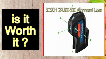 BOSCH GPL100-50G Alignment Laser Features - Important Information