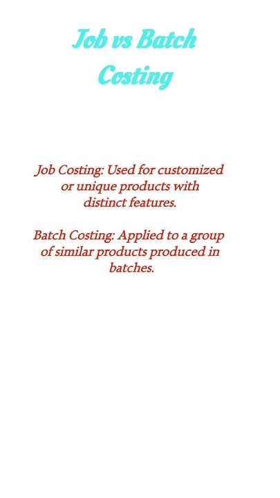 what-is-job-and-batch-costing-shorts-youtube