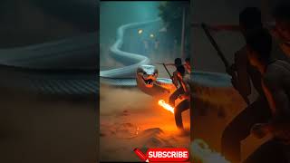 python vs people fight animation