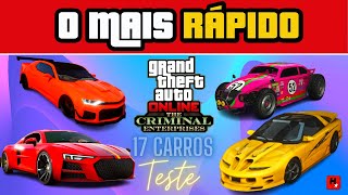 GTA V: confira os 15 carros mais rápidos e onde os pegar no modo