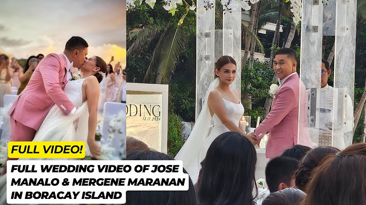 Actual FULL WEDDING VIDEO Jose Manalo and Mergene Maranan and their BEAUTIFUL LOVE STORY nila!