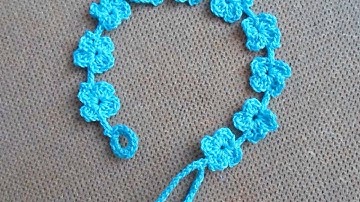 How To Crochet a Pretty Summer Flower Bracelet - DIY Style Tutorial - Guidecentral
