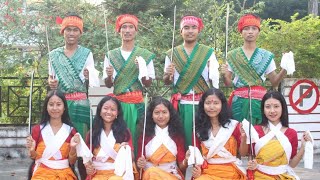 Bodo Traditional Dance Rwnswndri 31St Bodo Freshers Social Day Gauhati University