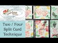 Two / Four Split Card Technique | Stampin' Up! Product SNEAK PEEKS!