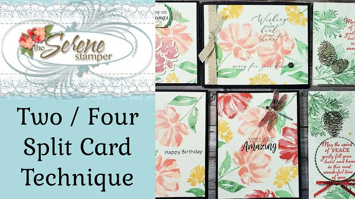 Two / Four Split Card Technique | Stampin' Up! Pro...