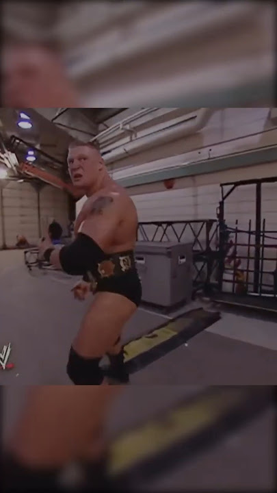 This was like a cartoon😂  #wwe #brocklesnar #wrestling #smackdown #shorts #wwf #wweraw #funny
