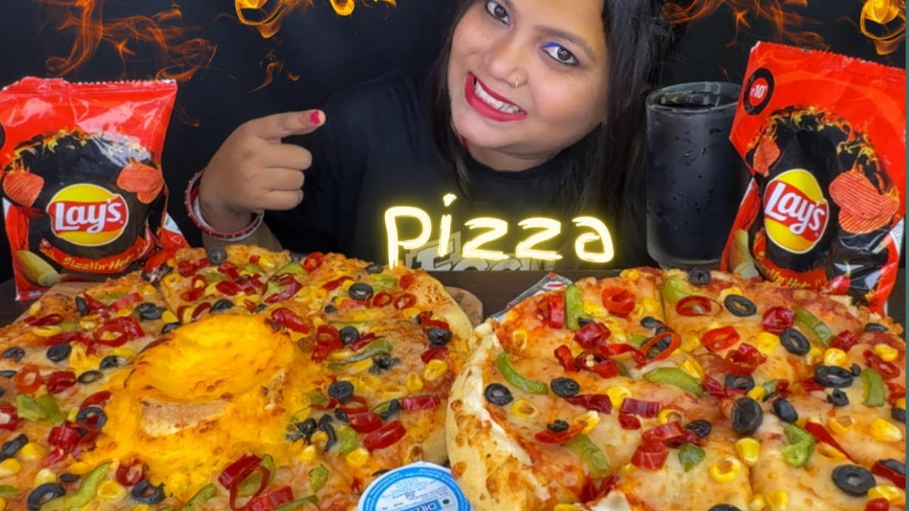 ASMR PIZZA HUT SPICY LOVERS PIZZA MUKBANG | PEOPLE EATING PIZZA ASMR | EATING SOUND