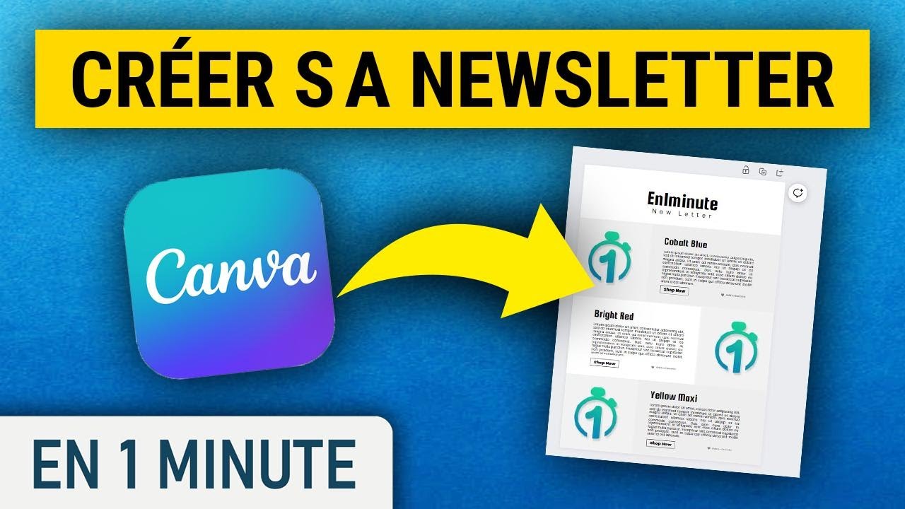 Créer une Newsletter avec Canva - YouTube