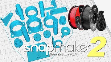 Printing gimbal parts with Eryone PLA+ filament on the Snapmaker 2.0 - Live Stream relaxing music