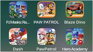 Pj Masks Super Gadgets, Blaze Dino, Transformers Rescue Bots Dash, Paw Patrol Everest Rescue World screenshot 5